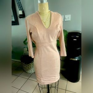 Brand new soft baby pink suede material brand new with tags never worn.